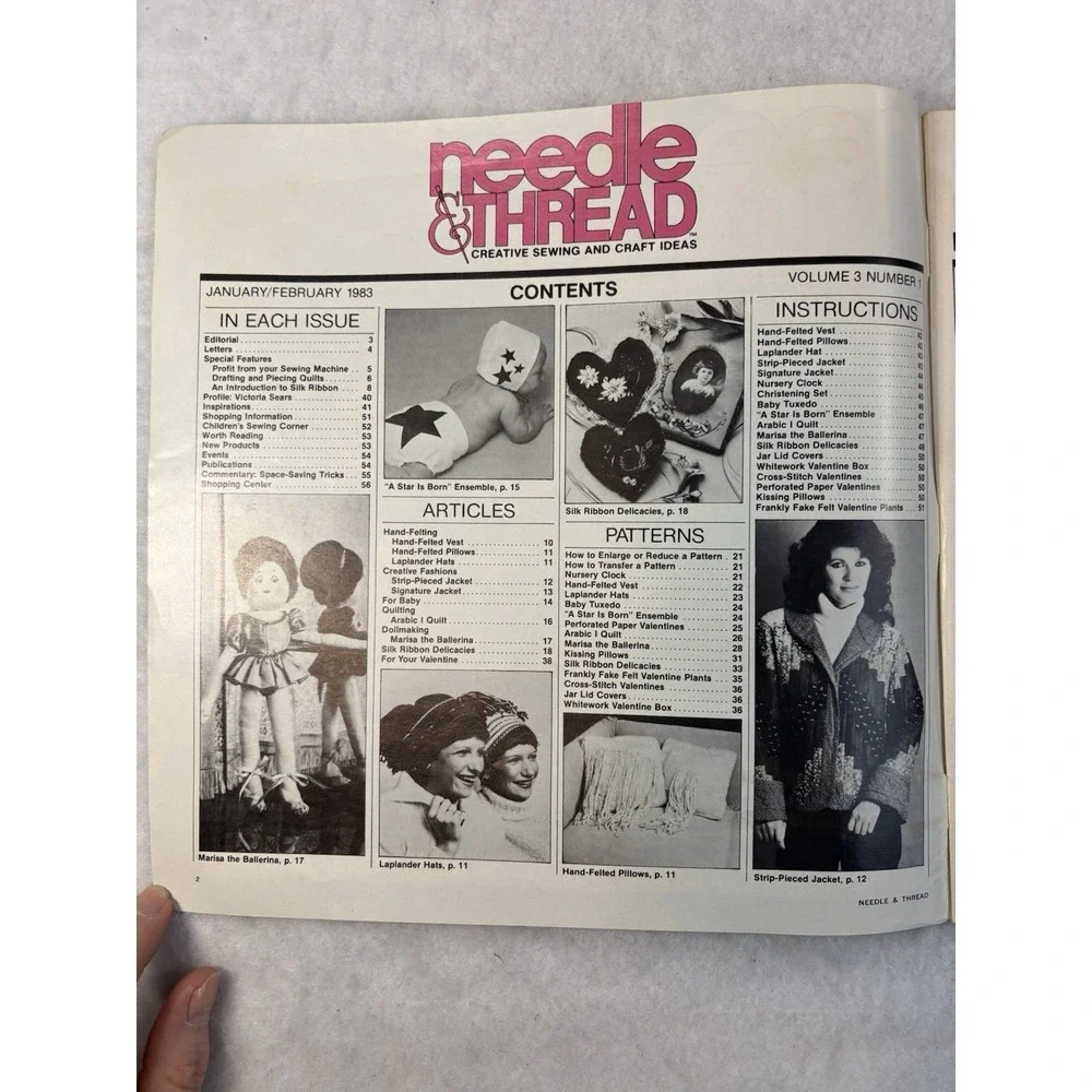 Vintage Needle & Thread‎ Jan/Feb 1983 25 Sewing & Craft Patterns Magazine